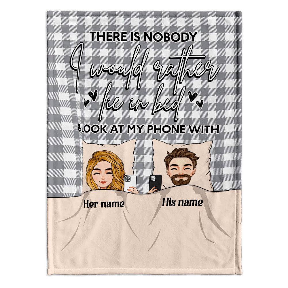 There Is Nobody - Personalized Couple Blanket