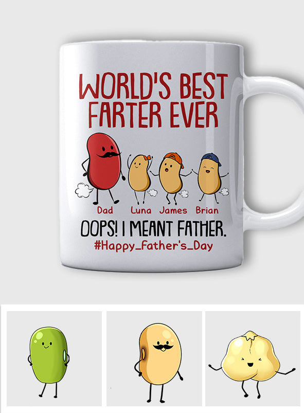 Meilleur péteur de tous les temps - Mug personnalisé pour papa