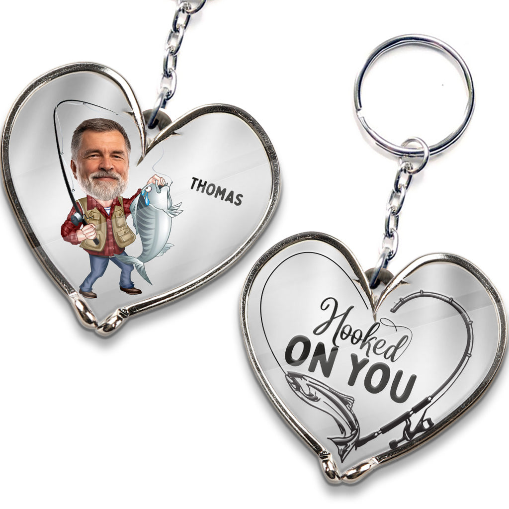 Je suis accro à toi - Porte-clés de pêche personnalisé