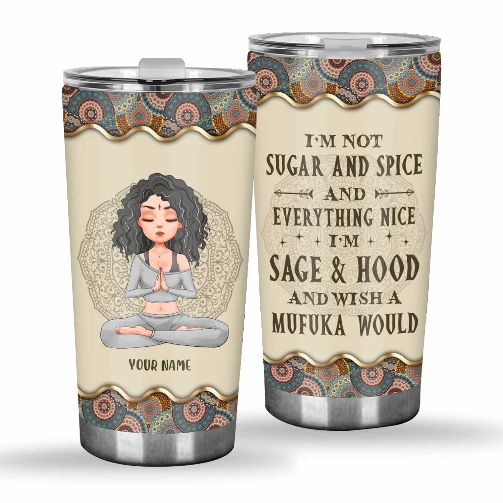 Wish A Mufuka Would - Personalized Yoga Tumbler