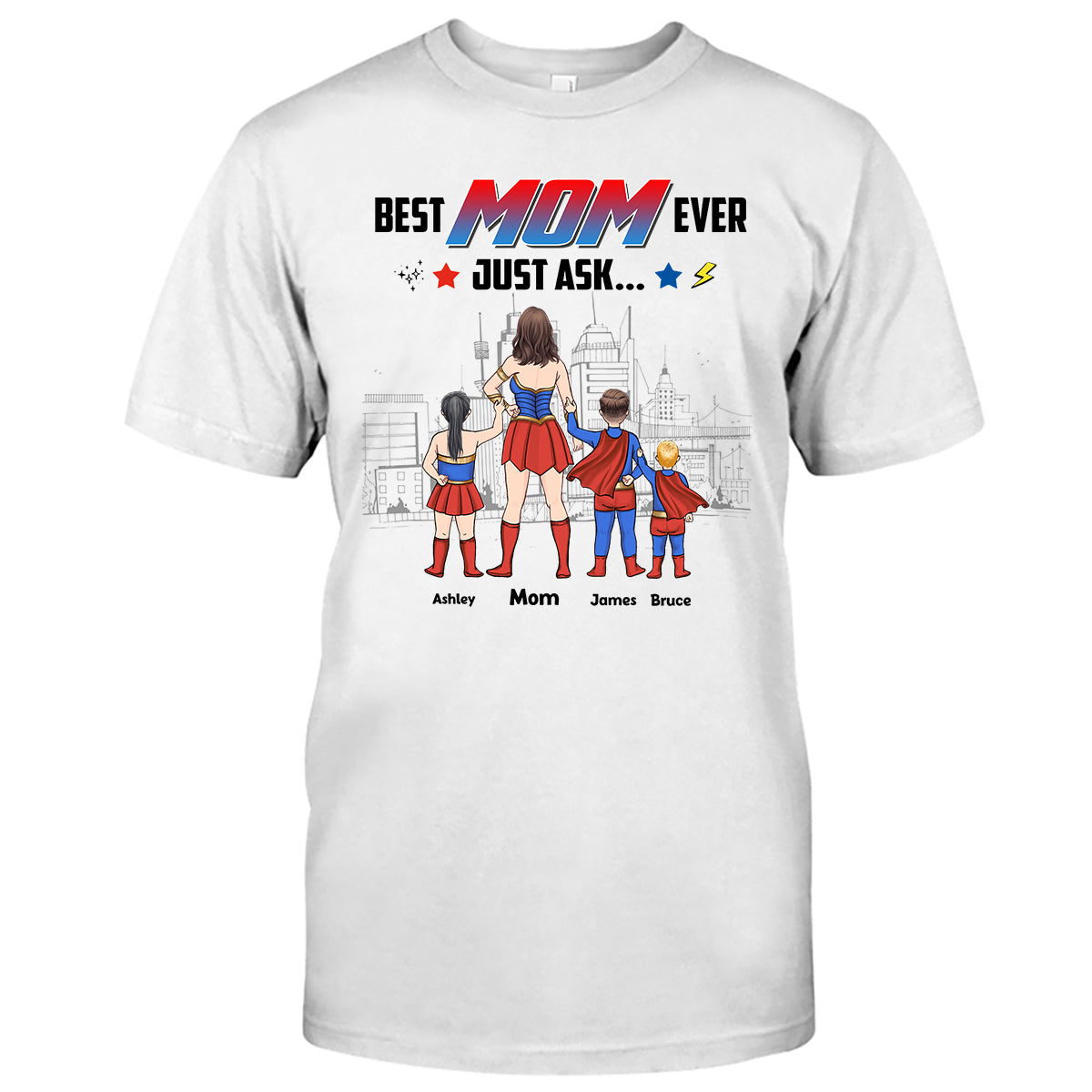 Supermaman - T-shirt et sweat à capuche personnalisés pour maman