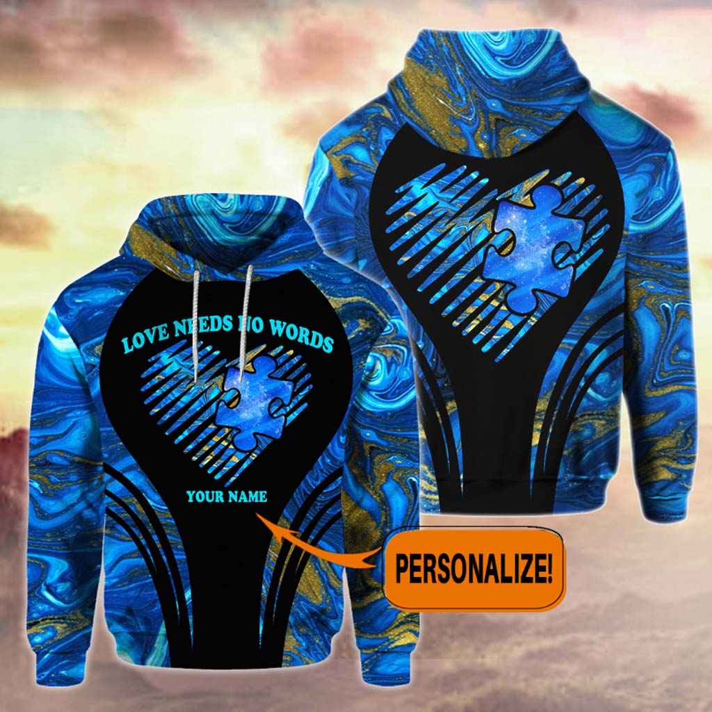 Je porte du bleu - T-shirt et sweat à capuche personnalisés pour la sensibilisation à l'autisme