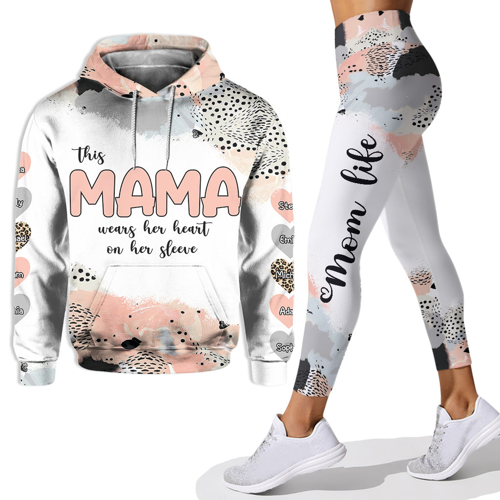 Maman Grand-mère - Sweat à capuche et legging personnalisés pour la fête des mères