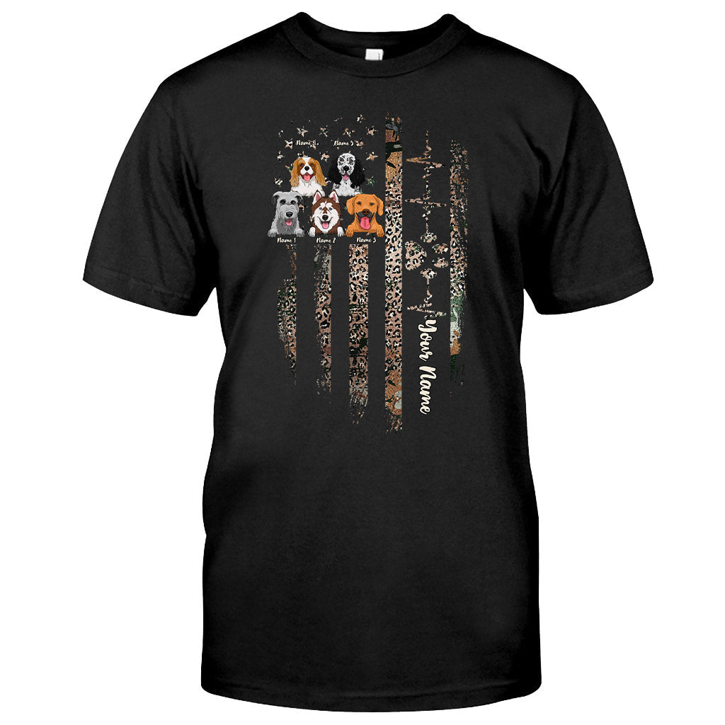 J'aime mes chiens - T-shirt et sweat à capuche personnalisés pour la fête de l'Indépendance