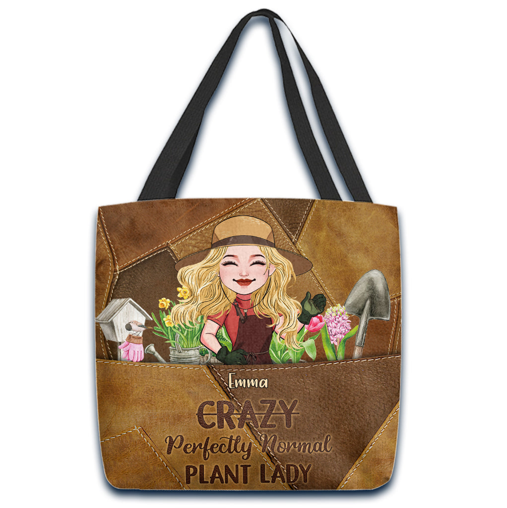 Sac fourre-tout de jardinage personnalisé Perfectly Normal Plant Lady -