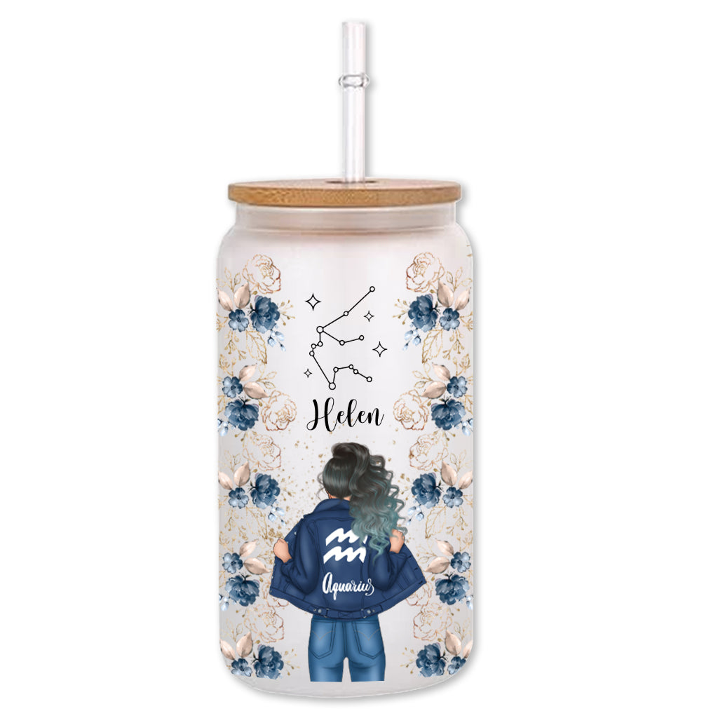 Zodiaque floral - Horoscope personnalisé en verre