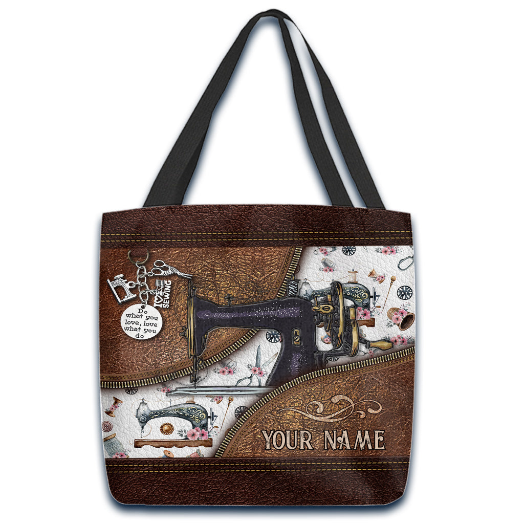 Sewing Is My Therapy Personalized Tote Bag