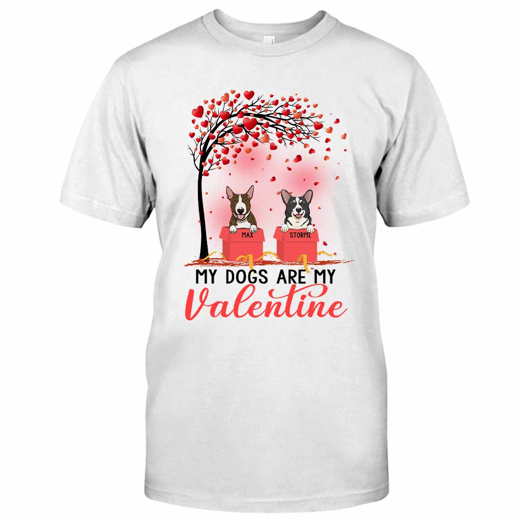 Les chiens sont mes Valentins - T-shirt et sweat à capuche personnalisés