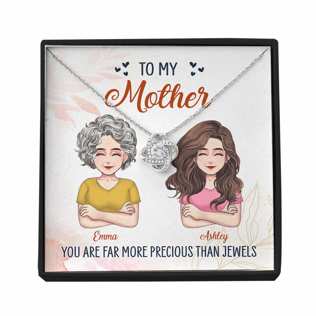 Bien plus précieux que des bijoux - Collier personnalisé pour la fête des mères