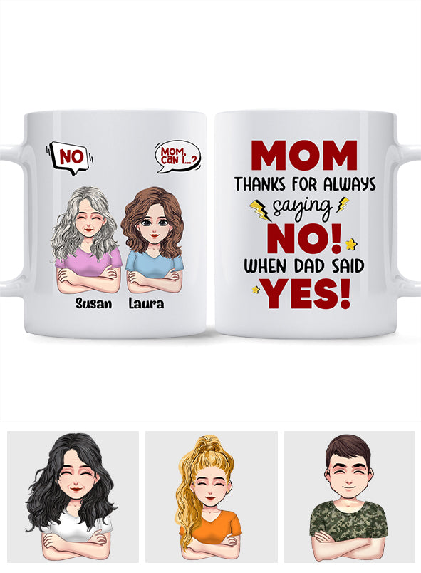 Merci maman - Mug personnalisé pour la fête des mères