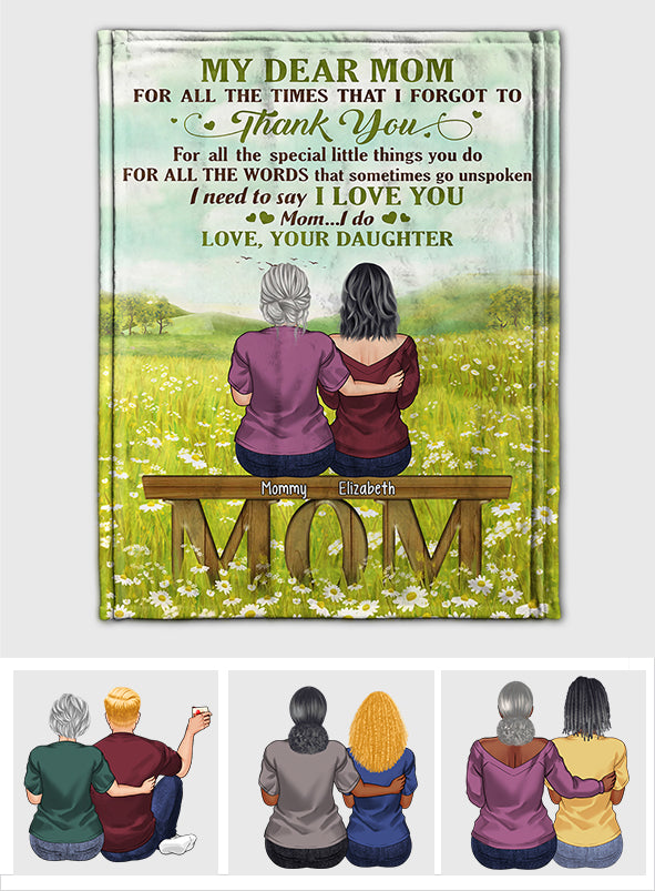 Chère maman, je voulais te dire que je t'aime - Couverture personnalisée pour la fête des mères