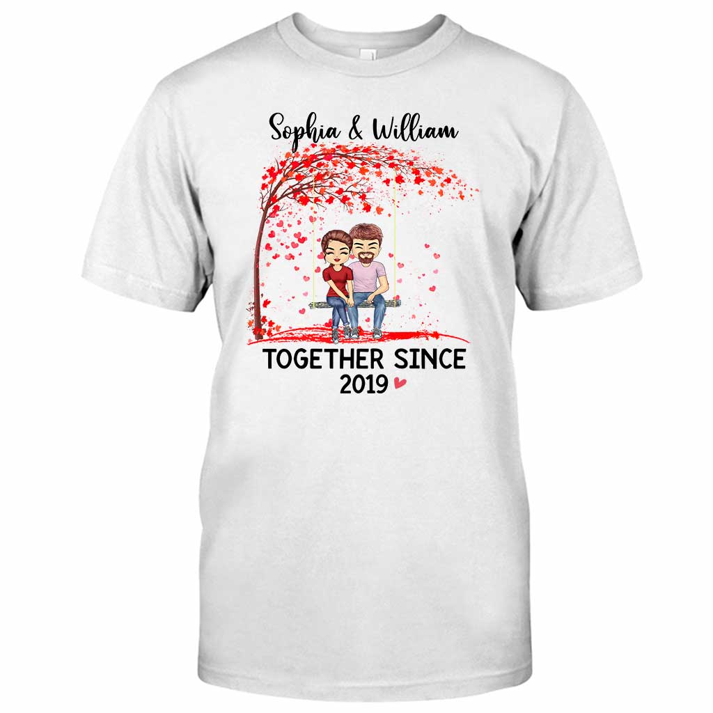 Together Since - Personalized Couple T-shirt and Hoodie