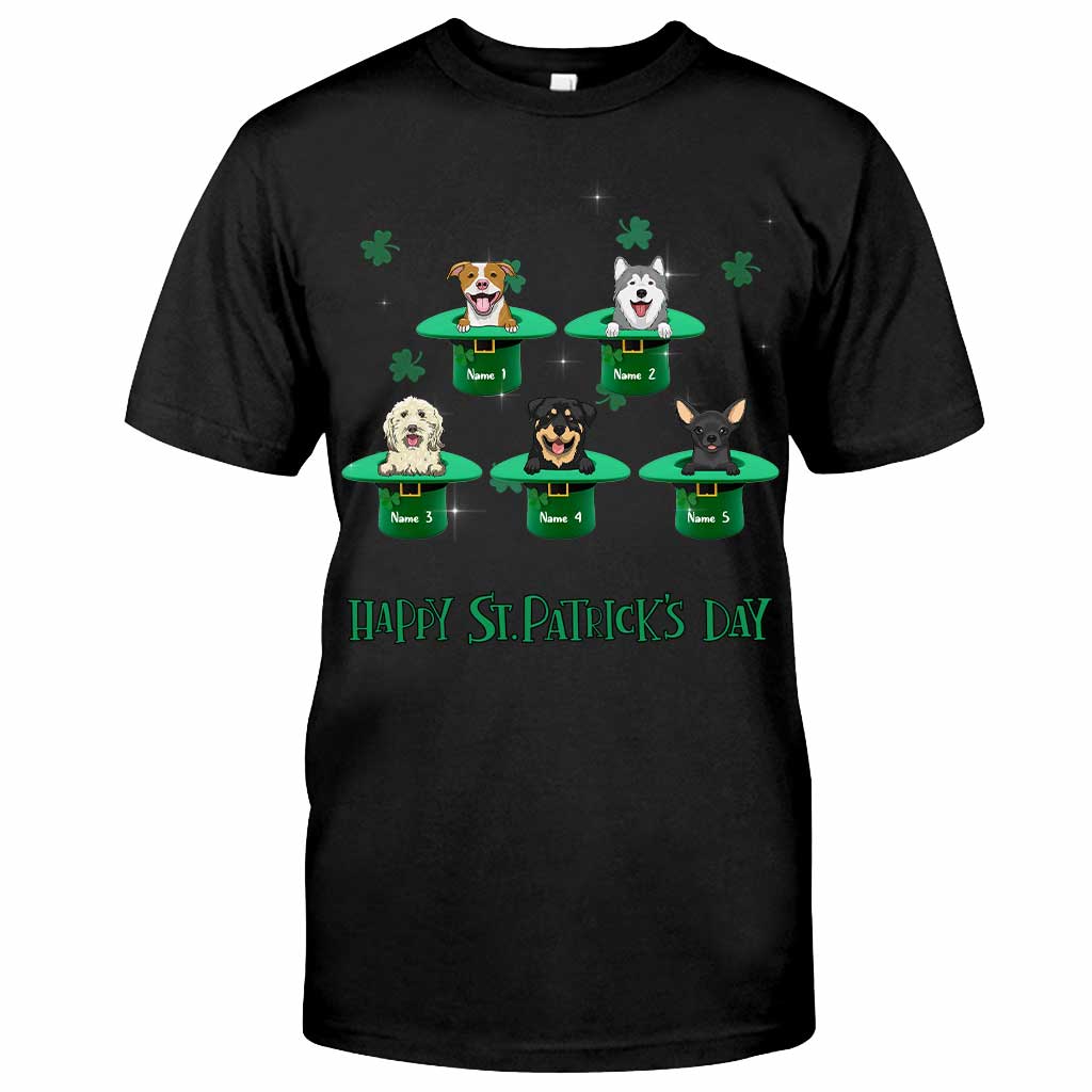Mes porte-bonheur - T-shirt et sweat à capuche personnalisés pour chien pour la Saint-Patrick
