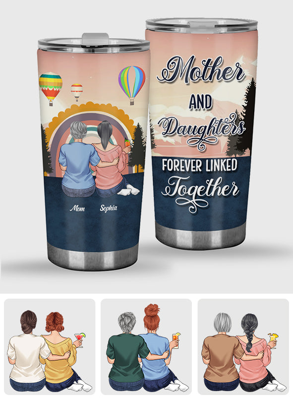 Mère et fille unies - Gobelet isotherme personnalisé pour la fête des mères