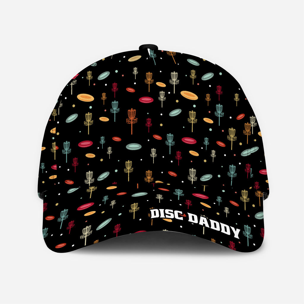 Disc Daddy - Cadeau de disc golf pour papa, grand-père, maman, grand-mère - Casquette classique personnalisée