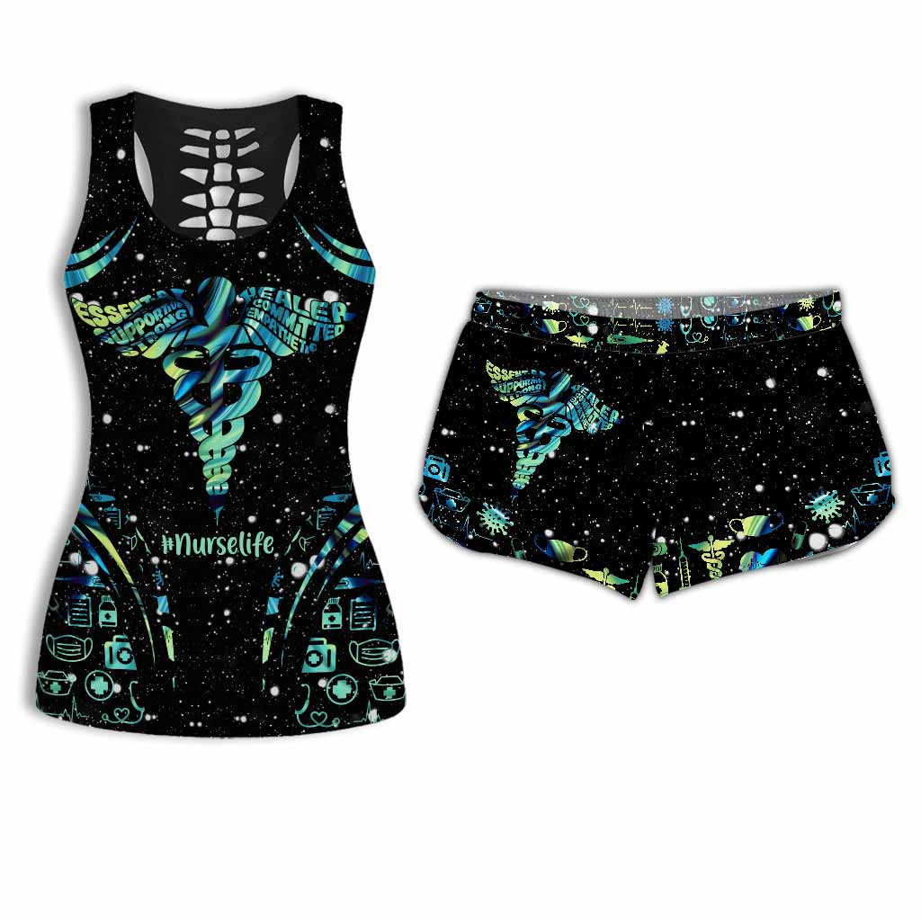 Vie d'infirmière - Débardeur et short personnalisés pour infirmière