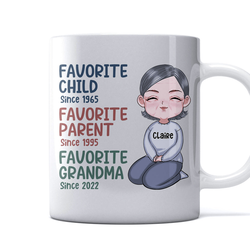 Mamie préférée depuis toujours - Mug personnalisé pour mamie