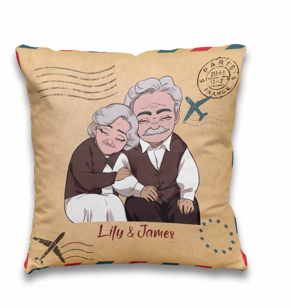 Si je devais revivre ma vie - Coussin décoratif personnalisé pour couple