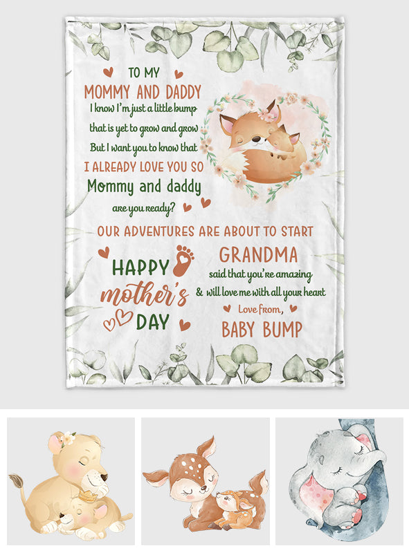 Couverture personnalisée pour la fête des mères - Avec tout mon amour, Baby Bump