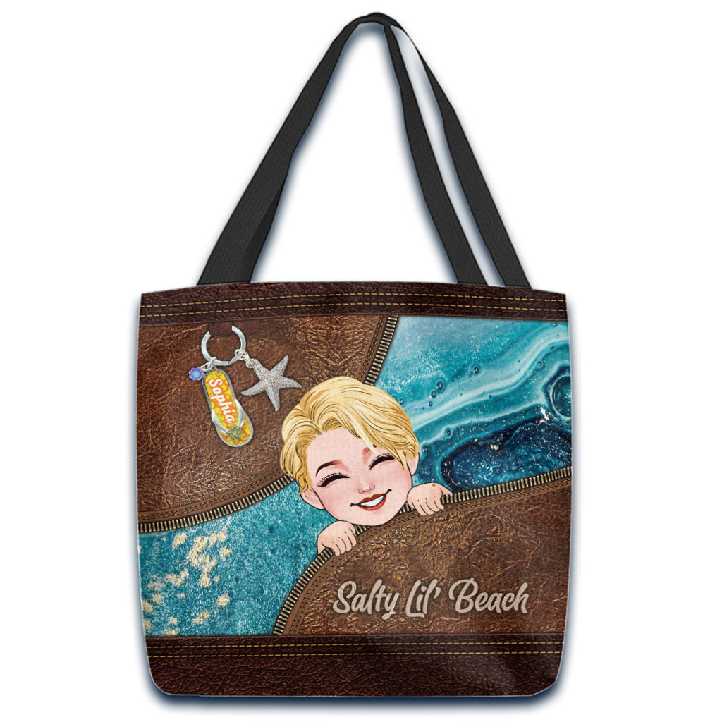 Salty Lil' Beach - Sac fourre-tout personnalisé pour les amoureux de la mer