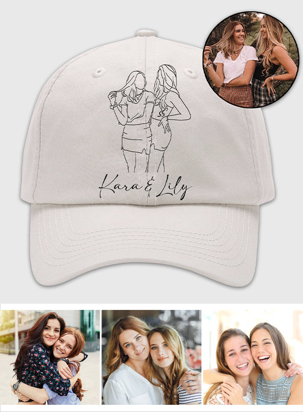 Photo personnalisée - Casquette classique brodée personnalisée pour petite-fille