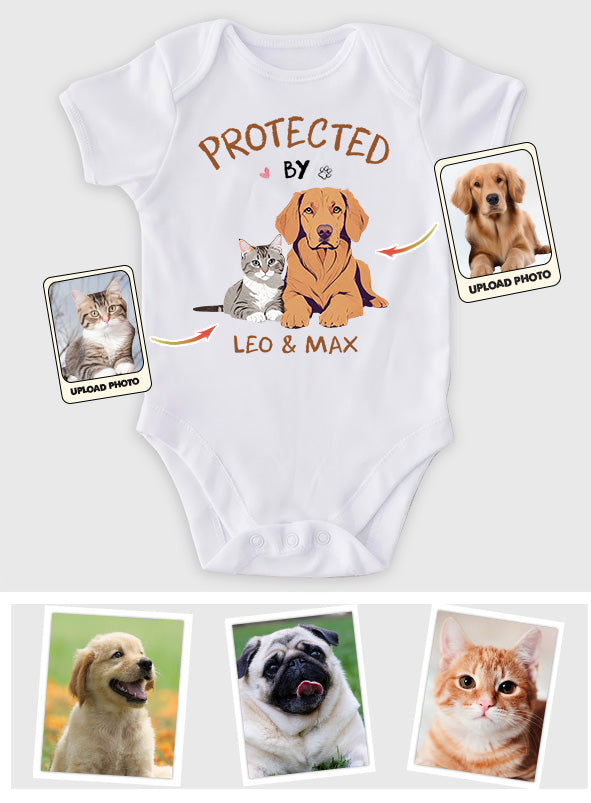 Custom Cartoonized Pet Photo - Gift for Newborn - Personalized Baby Onesie