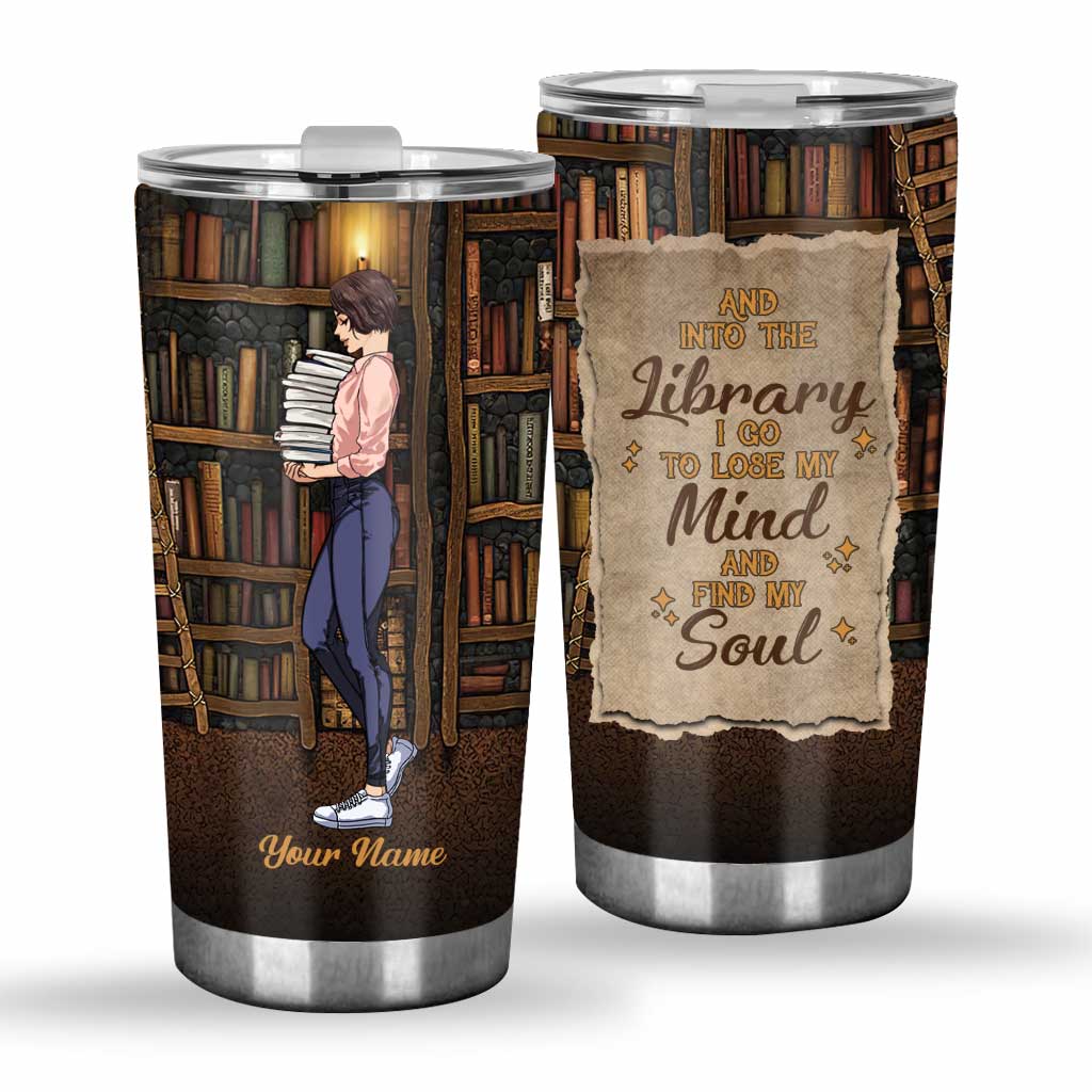 Et me voilà à la bibliothèque ! – Gobelet isotherme personnalisé