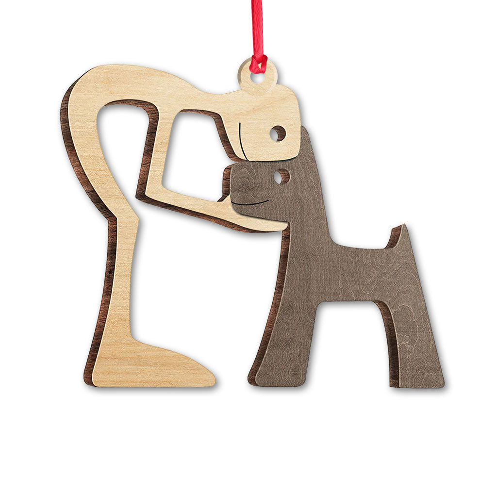 Mon adorable bébé à fourrure - Décoration de Noël pour chien (Imprimée des deux côtés)