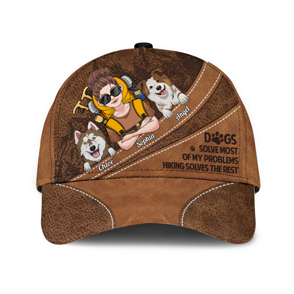 Hiking And Dogs - Personalized Hiking Classic Cap