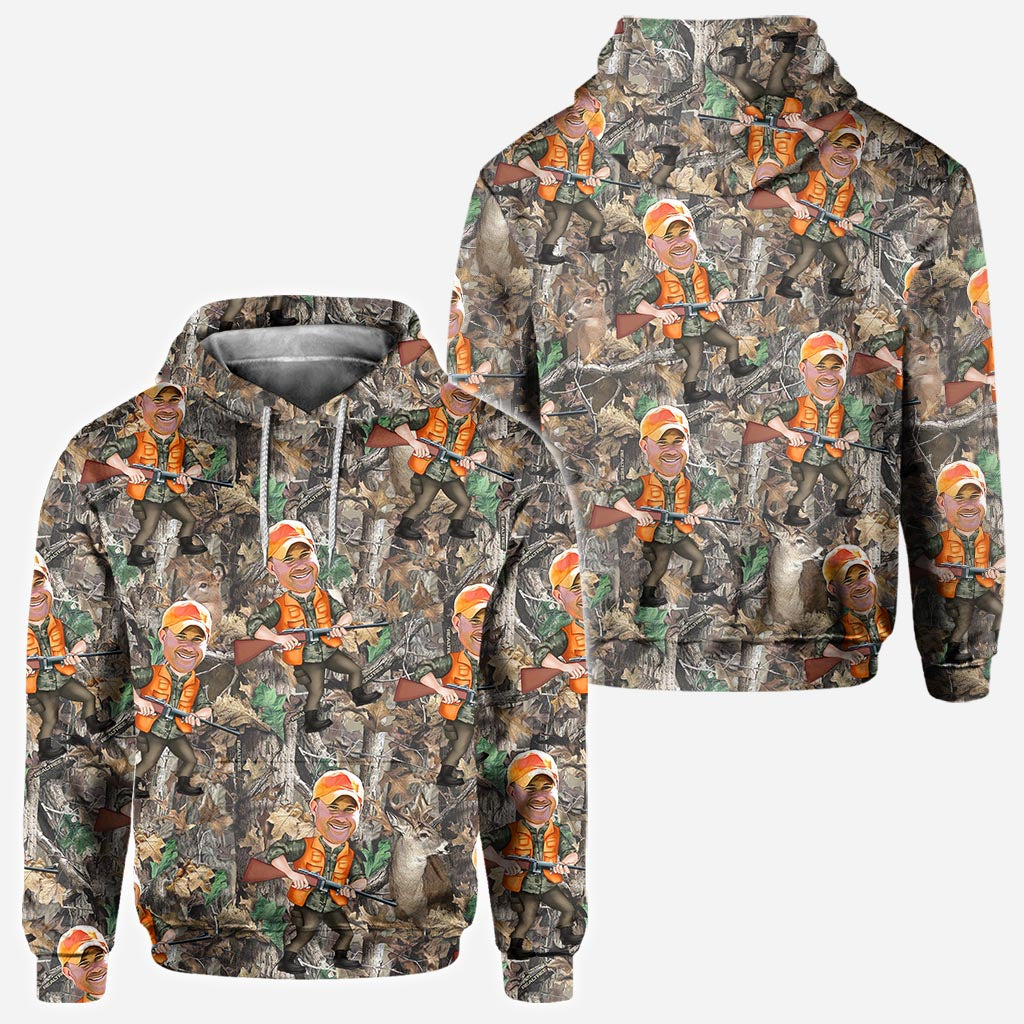 Photo Inserted Hunter - Personalized Hunting All Over Shirt