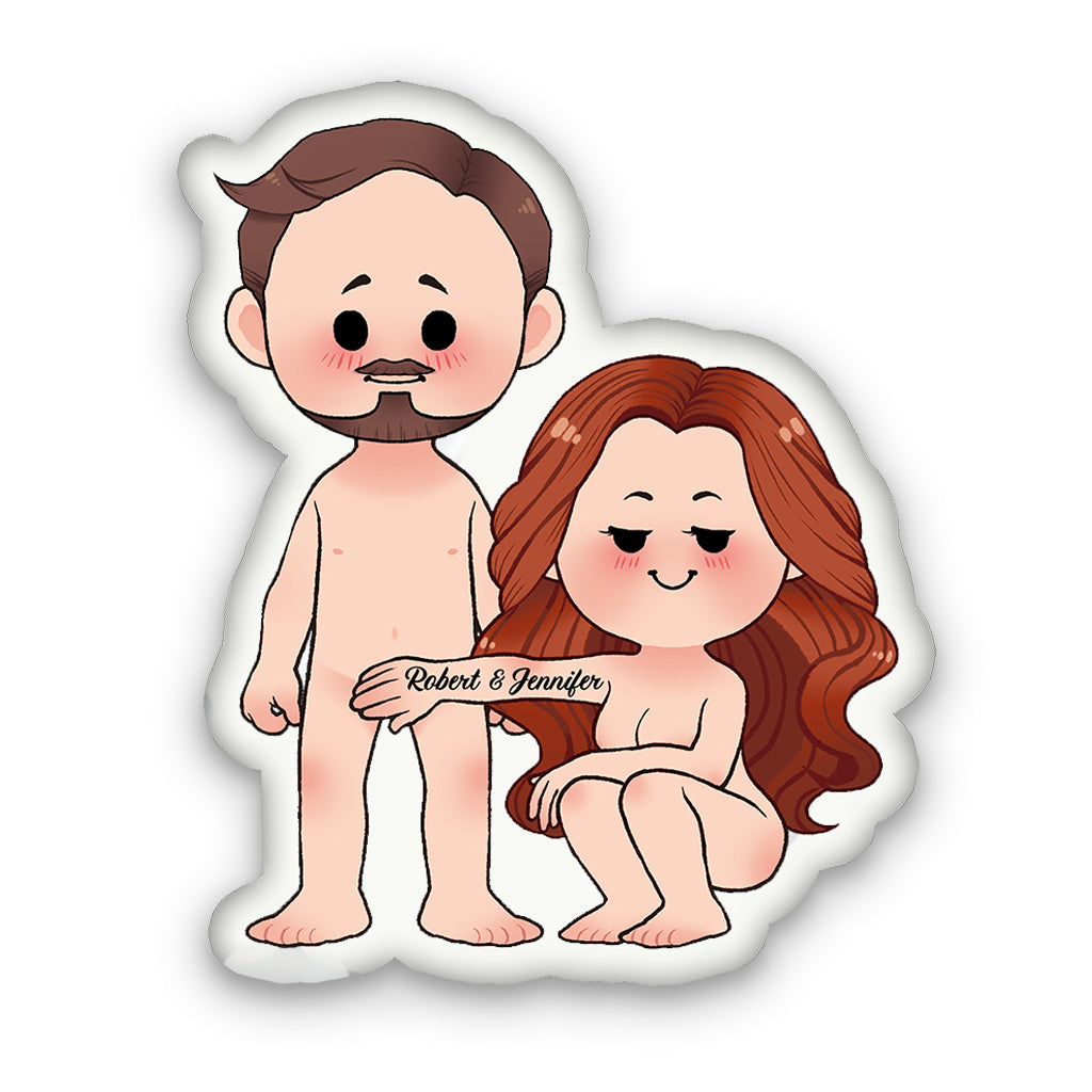 Je t'aime jusqu'à la lune et retour - Coussin personnalisé pour couple