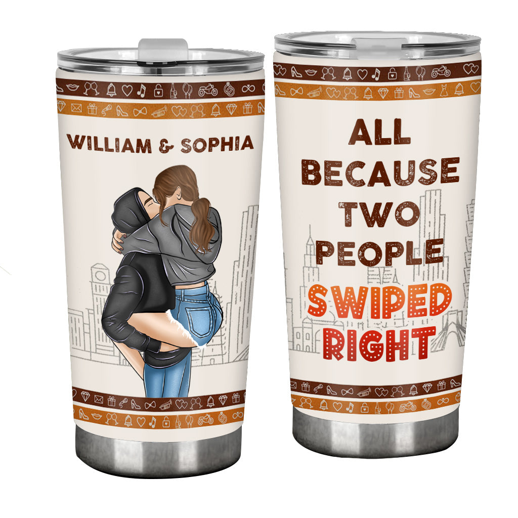 Parce que deux personnes - Gobelet personnalisé pour couple