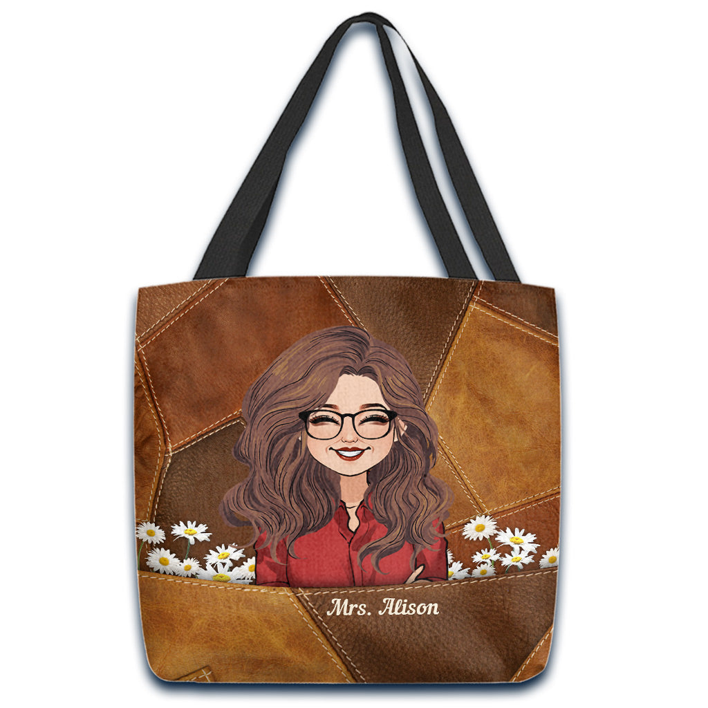 Il faut avoir un grand cœur - Sac fourre-tout personnalisé pour enseignants