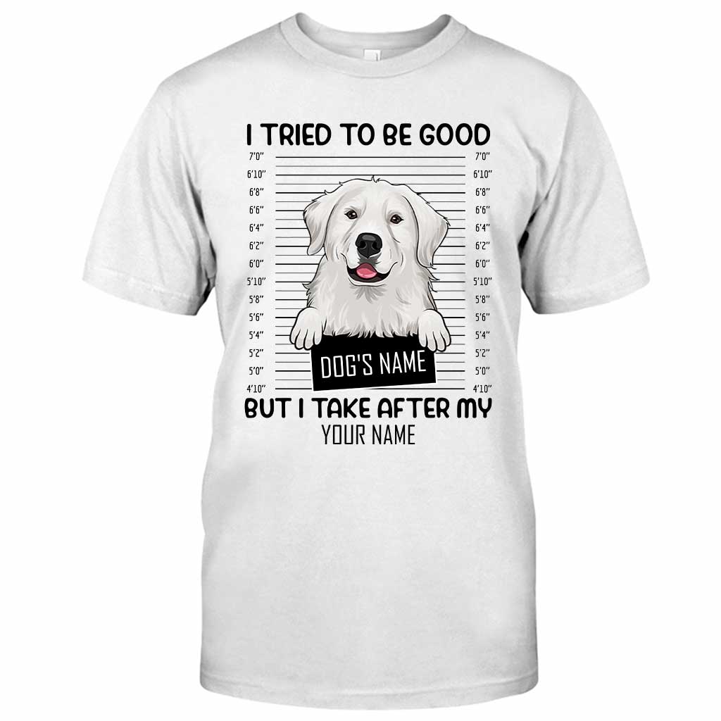 J'ai essayé d'être sage - T-shirt et sweat à capuche personnalisés pour chien