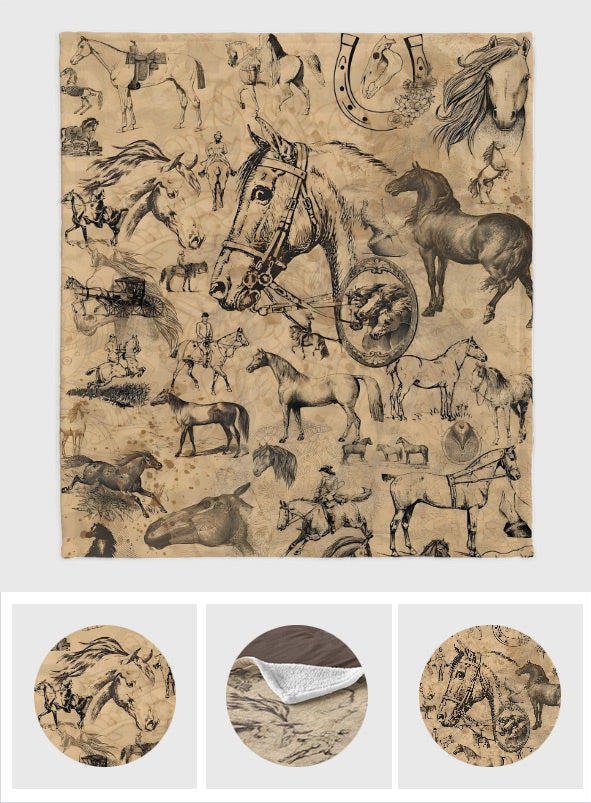 Love Horses - Horse Blanket