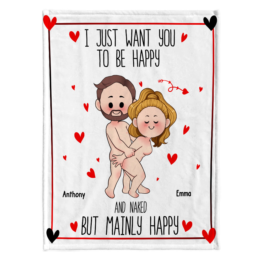 Je veux juste que tu sois heureux - Couverture personnalisée pour couple