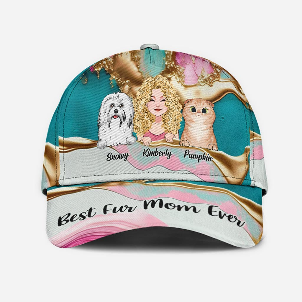 Meilleure maman/papa à fourrure du monde - Casquette classique personnalisée pour chien
