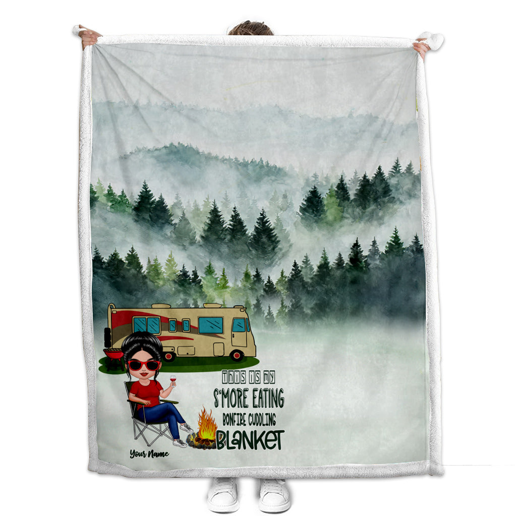 Couverture personnalisée pour le camping, idéale pour les soirées autour d'un feu de camp et les s'mores