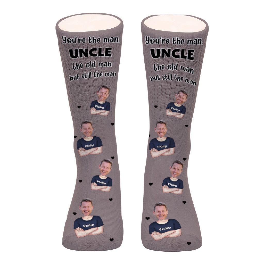 Tu es le meilleur ! – Cadeau pour papa, grand-père, oncle, mari – Chaussettes personnalisées