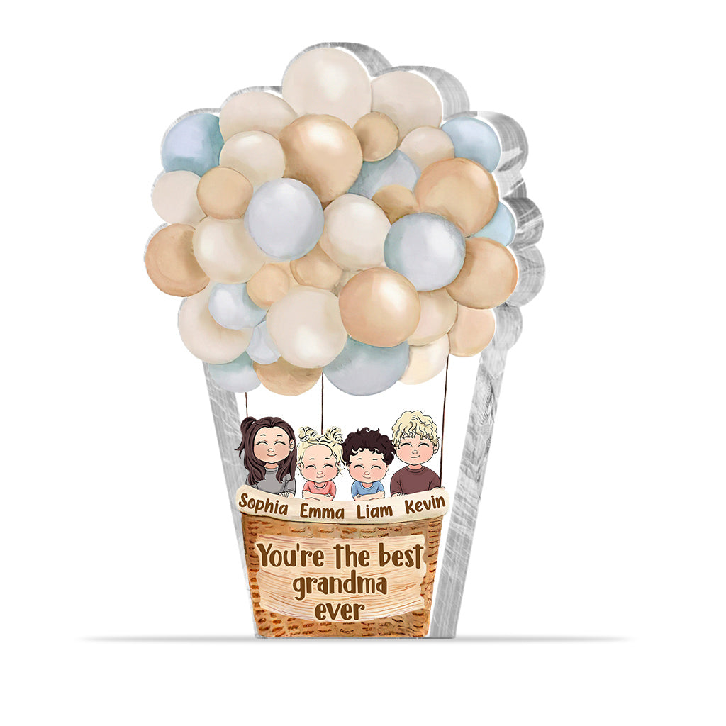 Tu es la meilleure - Plaque acrylique personnalisée pour la fête des mères, grand-mère