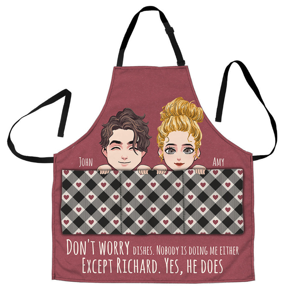 Assiettes personnalisées pour couples - Tablier de couple