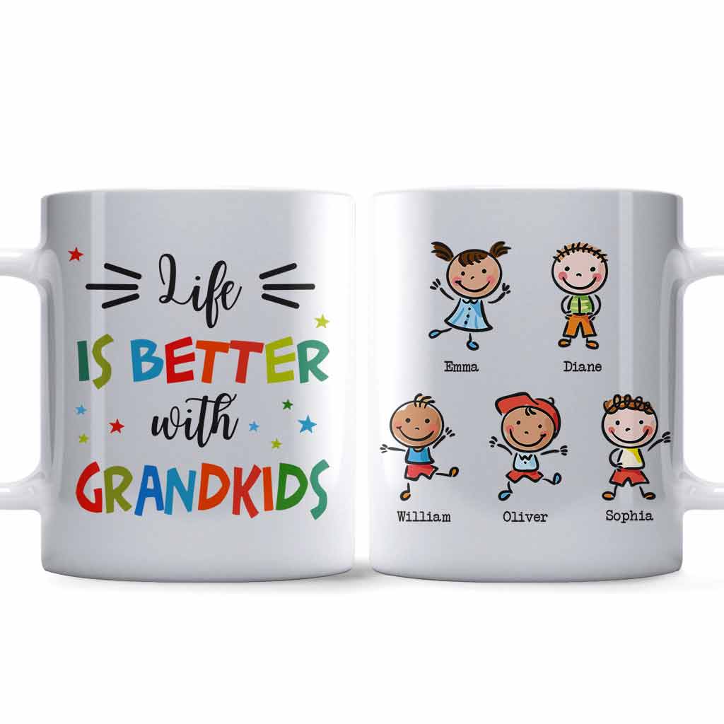 Mamie, on t'aime ! - Mug personnalisé pour la fête des mères