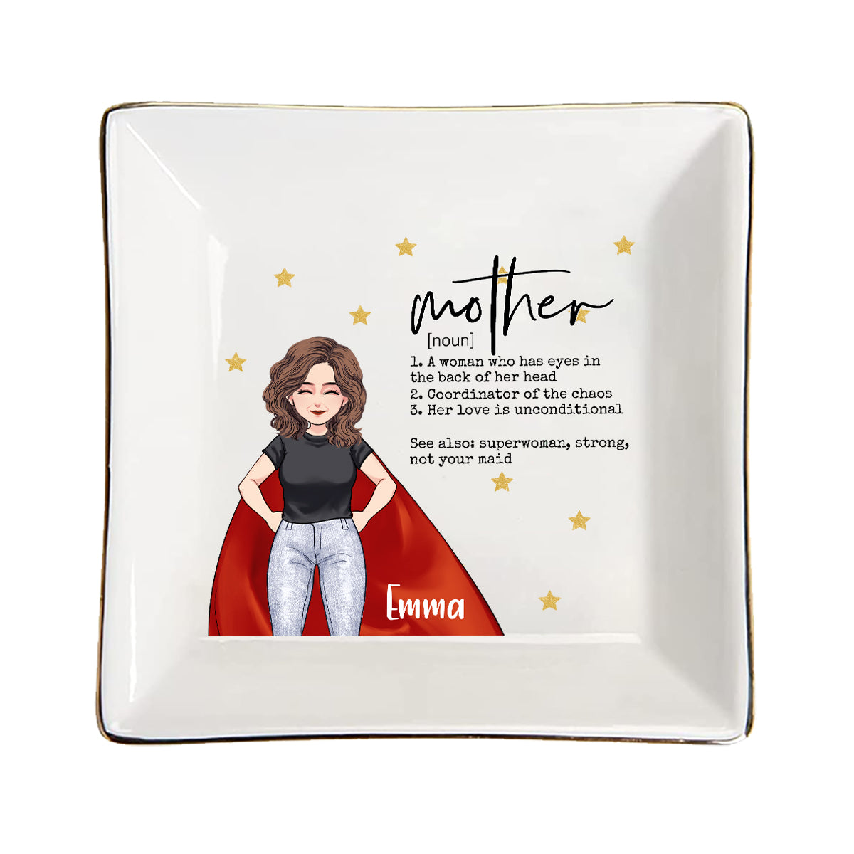 Mère - Porte-bijoux personnalisé pour la fête des mères