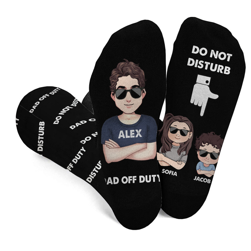 Papa en congé - Chaussettes personnalisées pour papa