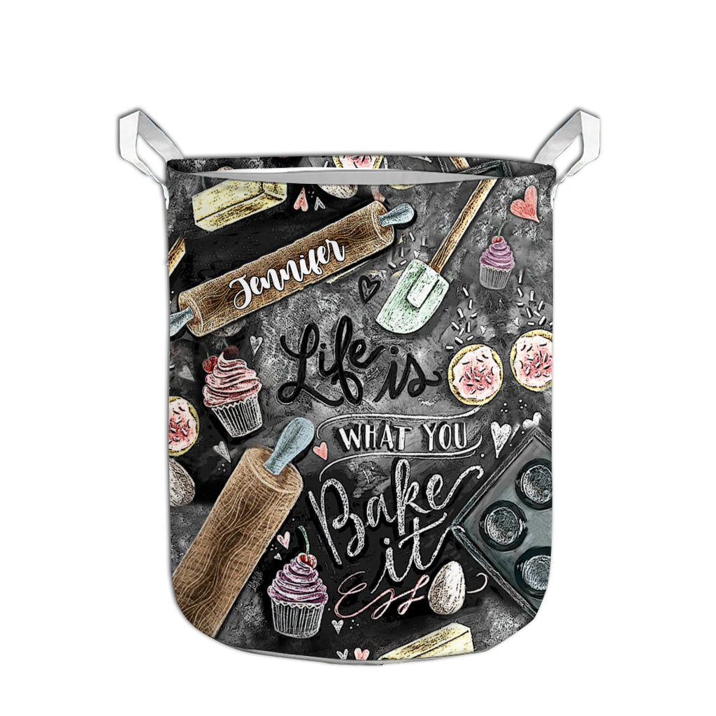 Life Is What You Bake It - Personalized Baking Storage Basket
