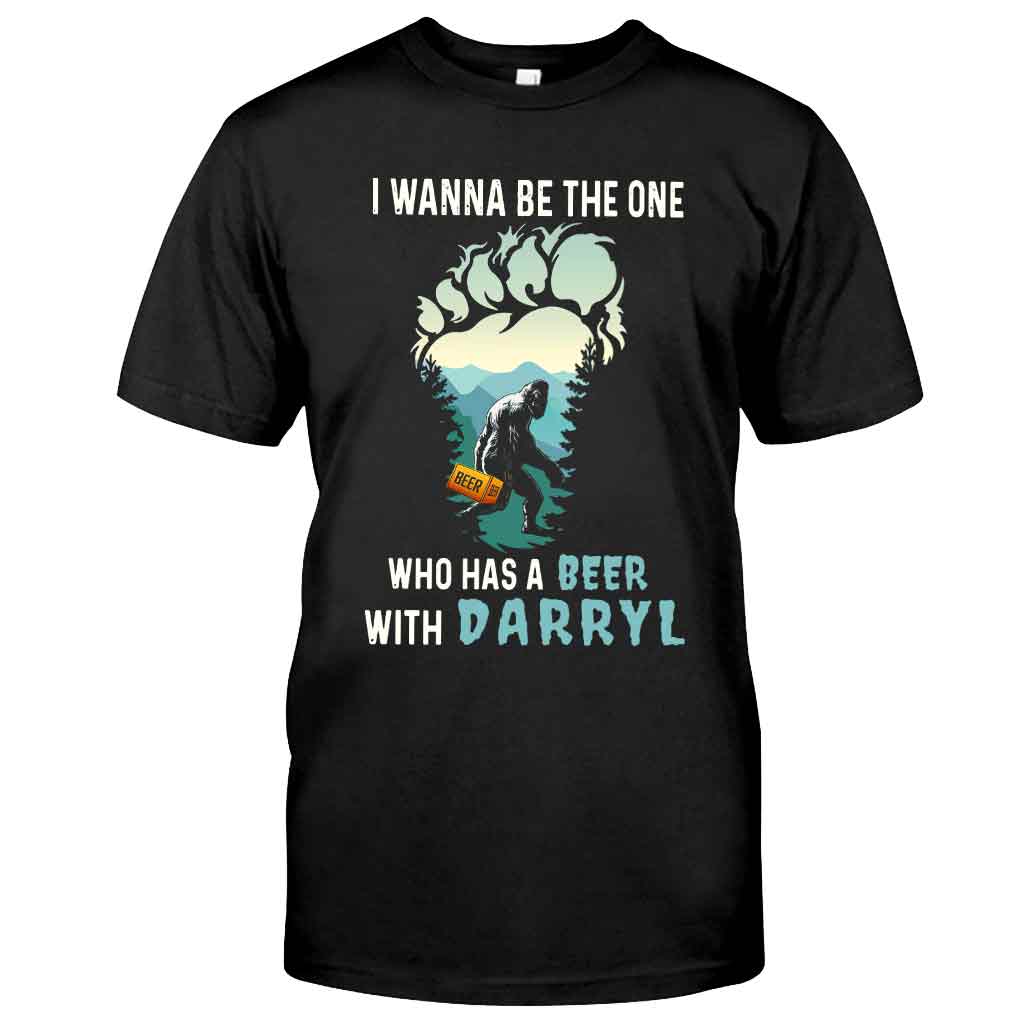 Je veux être celui qui boit une bière avec Bigfoot - T-shirt et sweat à capuche de camping 112021