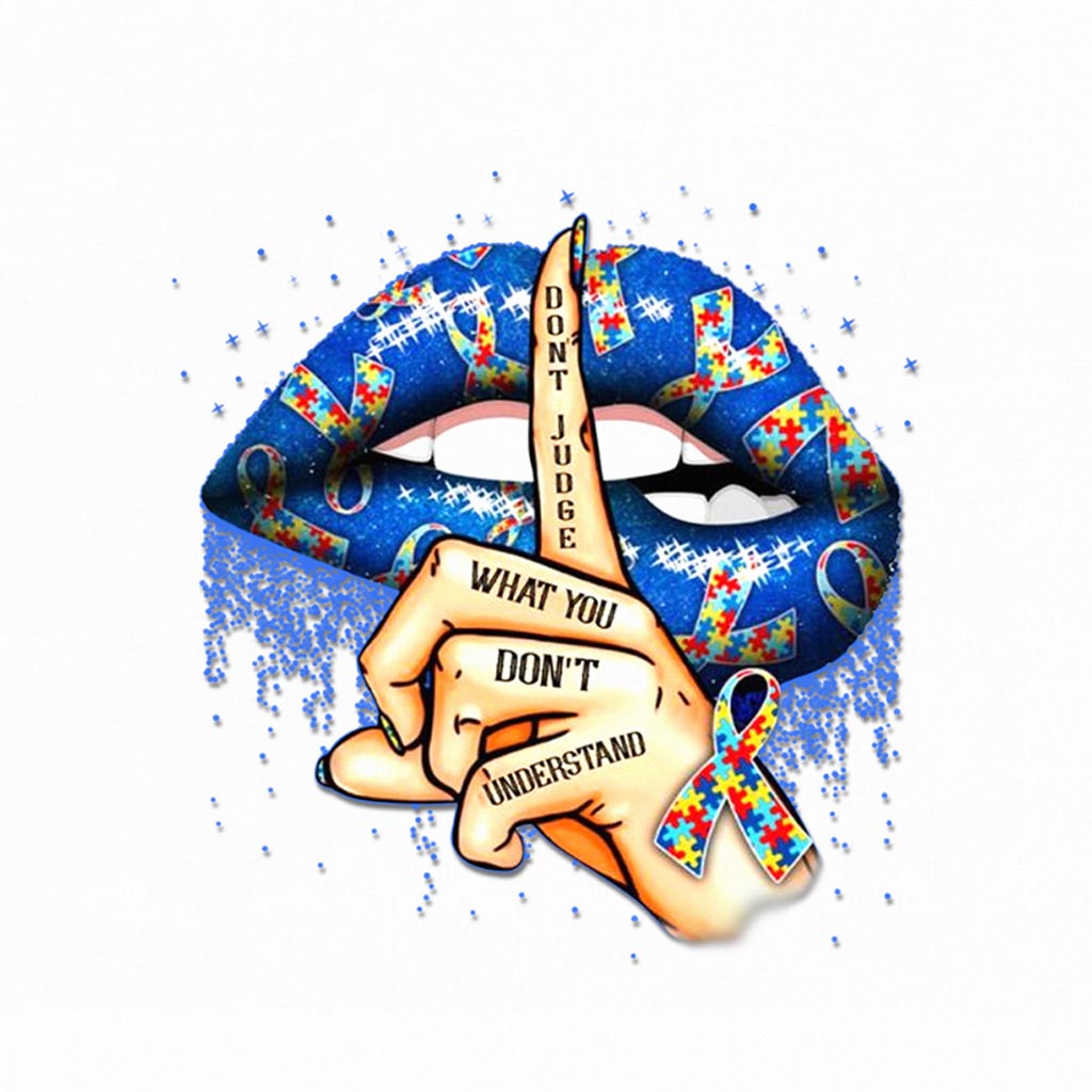 Ne jugez pas ce que vous ne comprenez pas - Autocollant de sensibilisation à l'autisme (intégral, 112021)