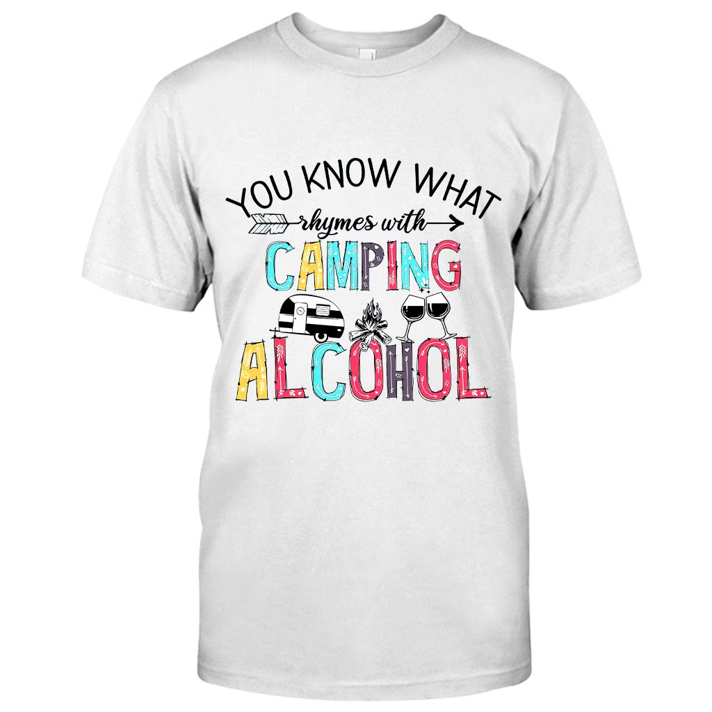 Vous savez ce qui rime avec camping ? – T-shirt et sweat à capuche 112021