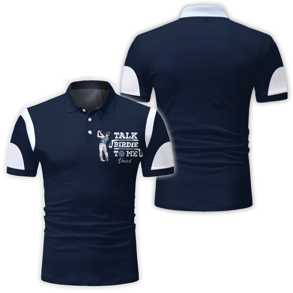 Talk Birdie To Me - Personalized Golf Polo Shirt