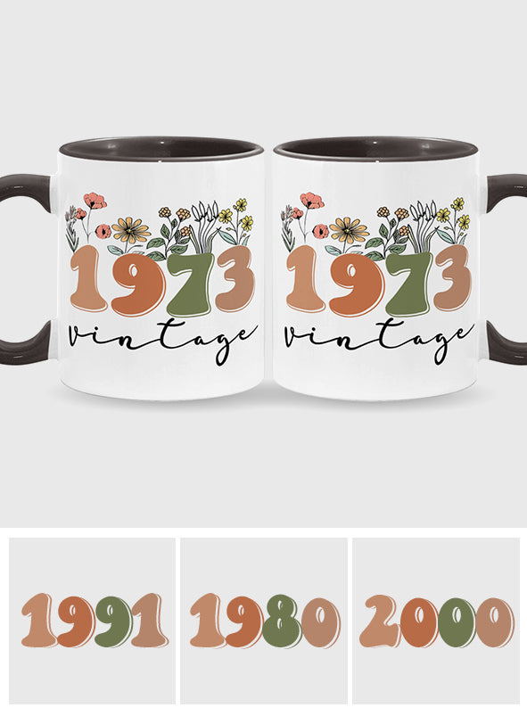 Mug vintage personnalisé pour anniversaire